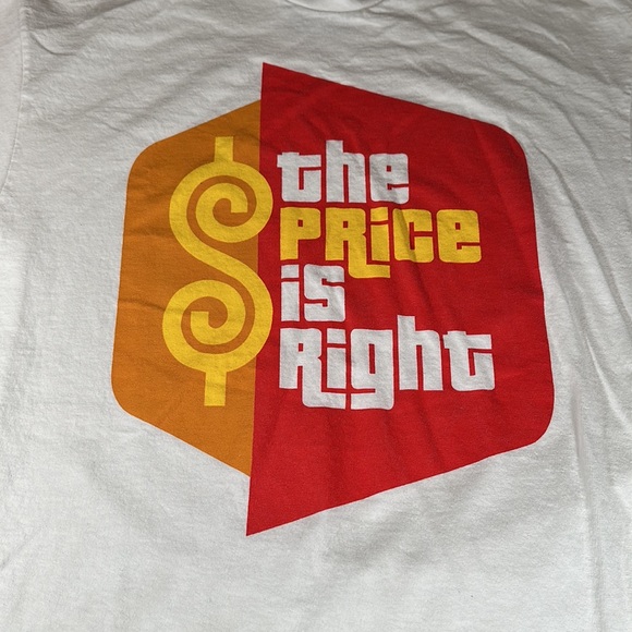 Men’s The Price is Right Short Sleeve White Graphic Tee sz L - Picture 4 of 5